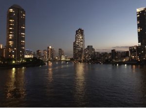 Millionenstadt: Kim und Maximilian wohnen nahe des Szeneviertels Ginza (Foto: Kim Render)