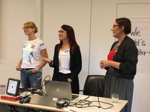 Melina Lohmann, Emily Zimmermann und Jaqueline Lüschen