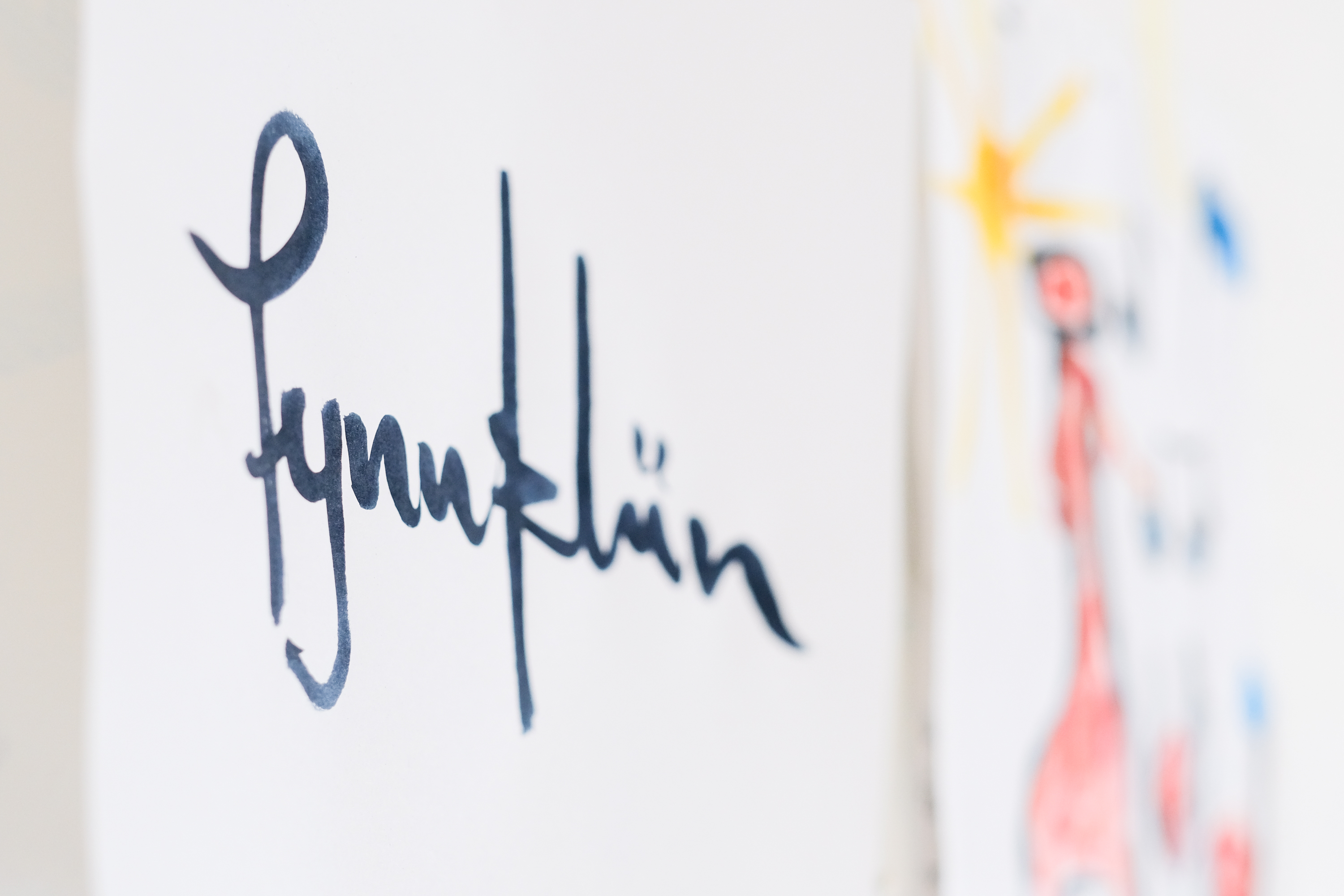 Fynns Signatur (Bild: Christian J. Ahlers)